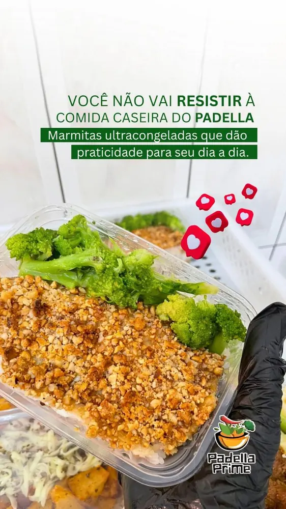 Marmita com brócolis e crosta de castanhas